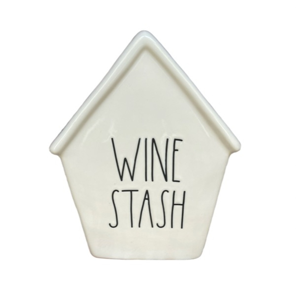 Rae Dunn “Wine Stash” House Shaped Coin / Piggy Bank